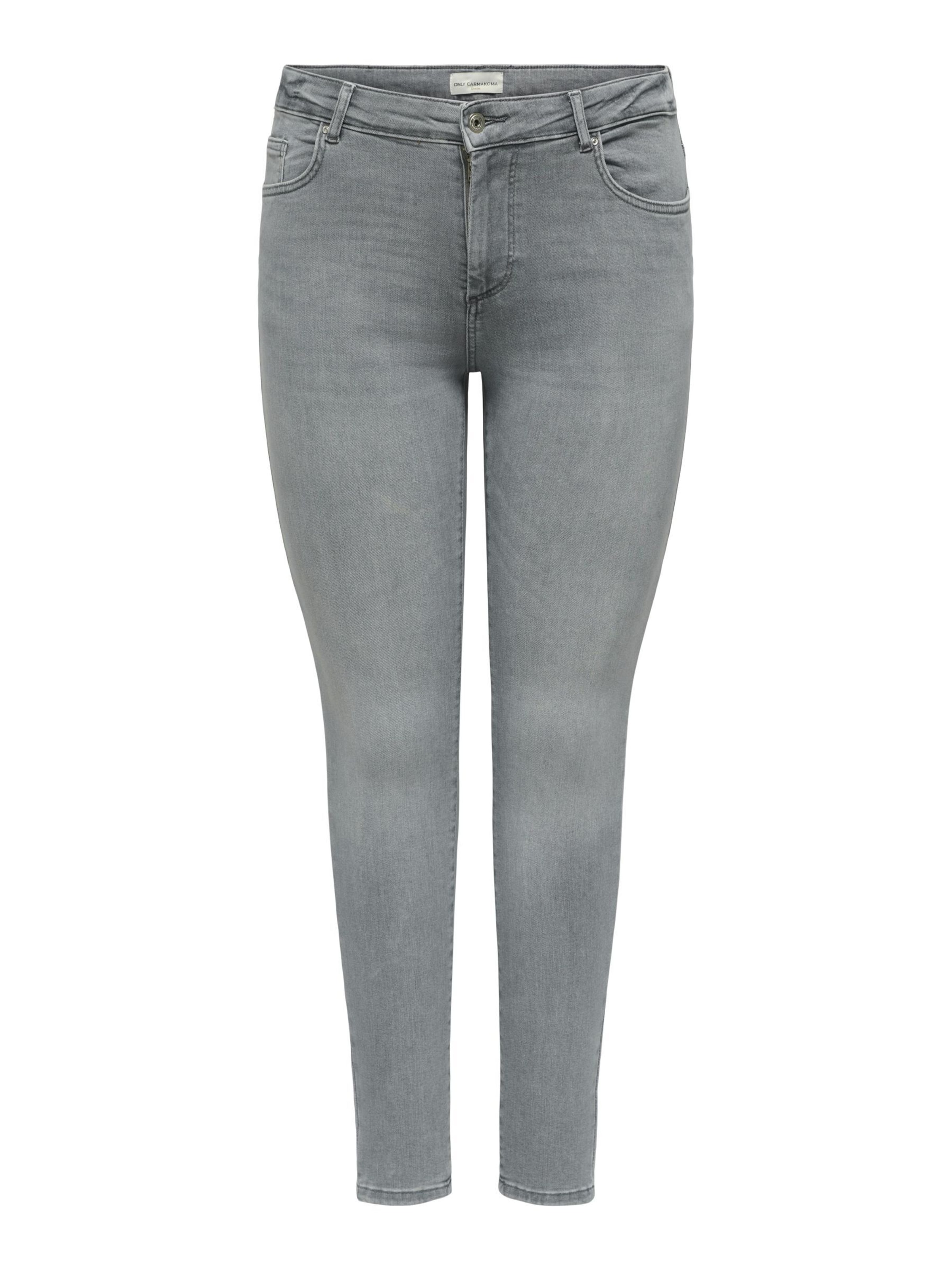 ONLY Carmakoma - Slimfit Vaquero 'CARWilly' en gris: frente