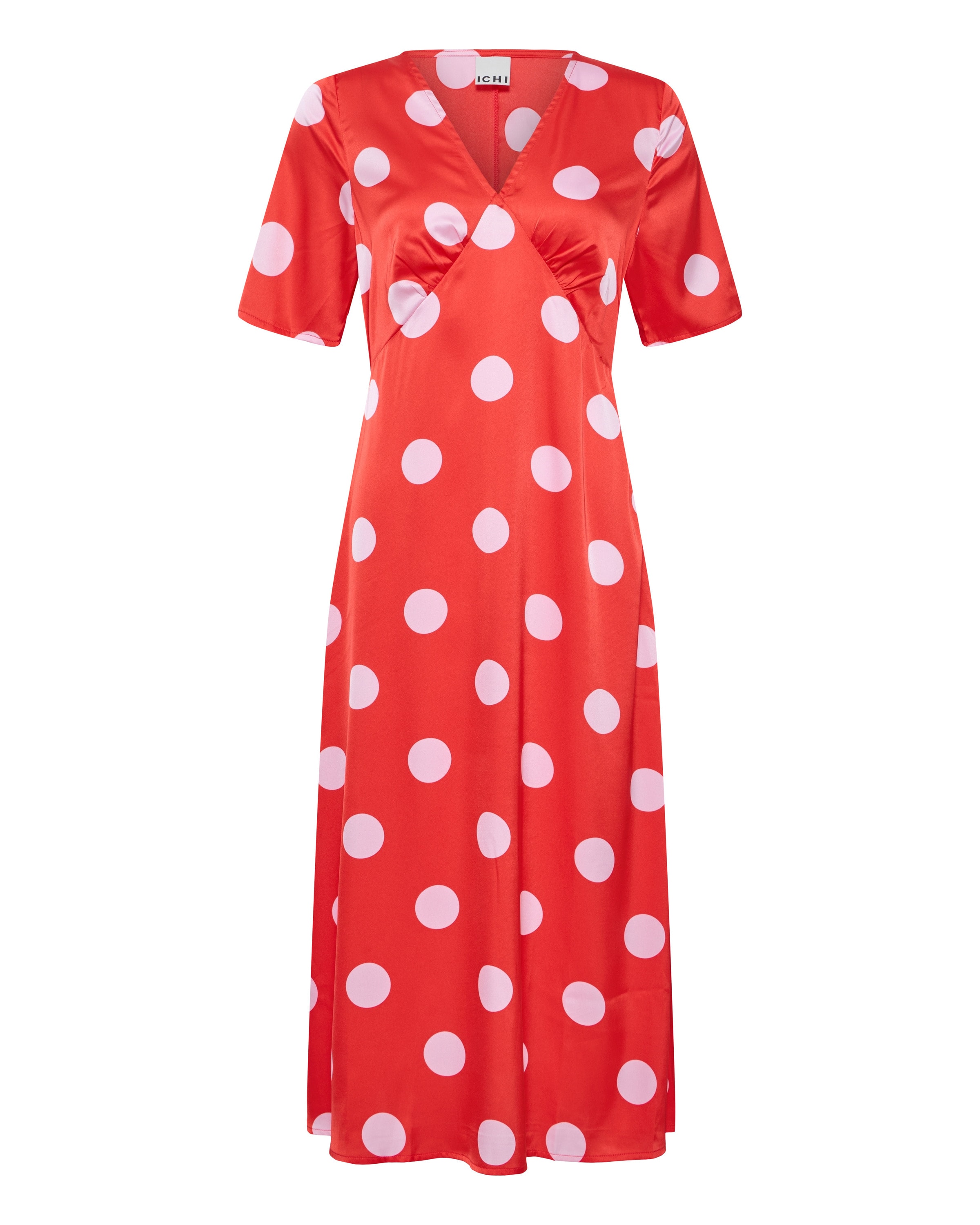 ICHI - Vestido en rojo: frente
