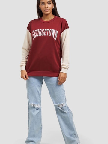 Worldclassca Sweatshirt 'Damen Sweatshirt "Georgetown"' in Red