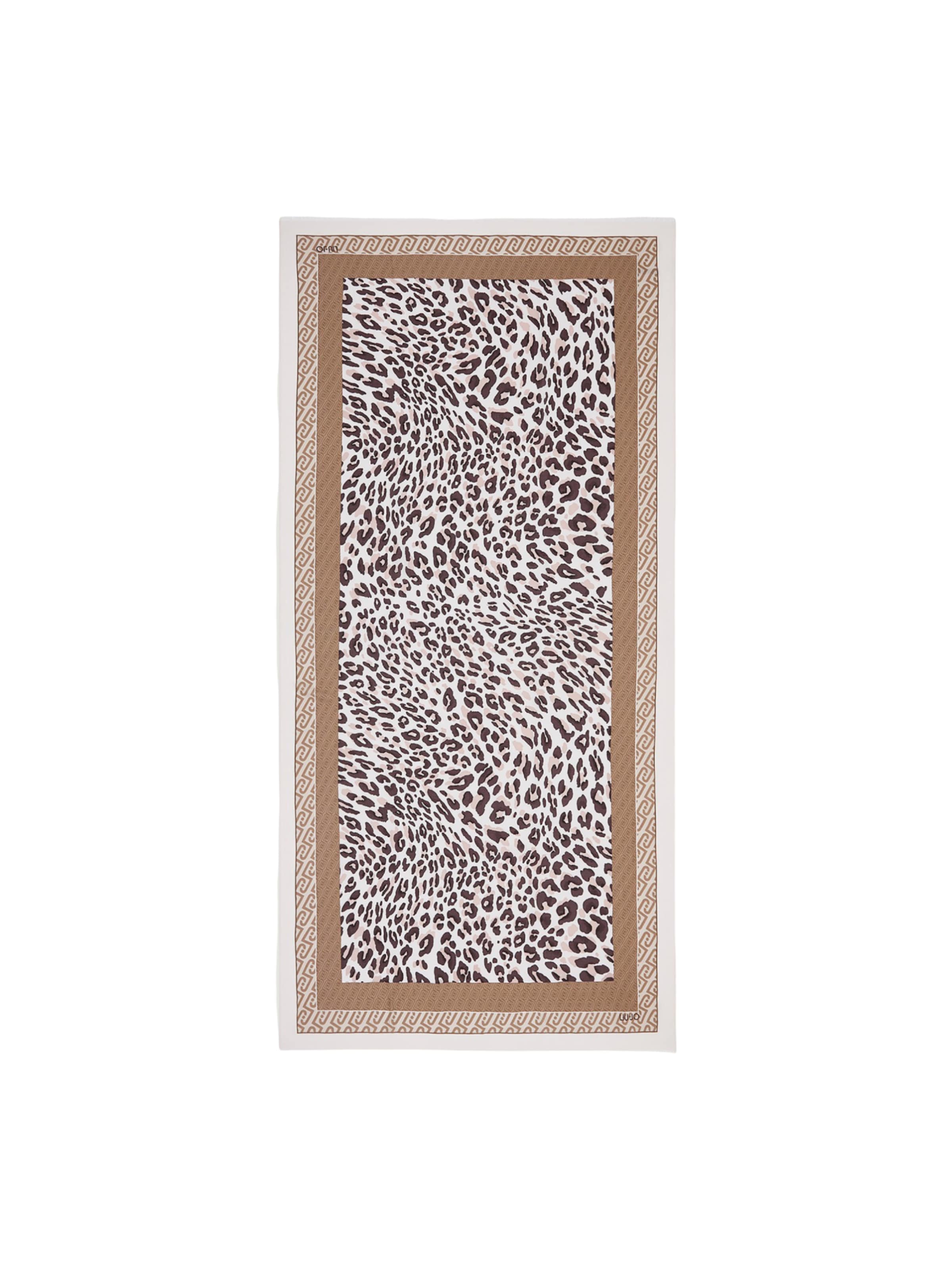 Sciarpa 'STOLA PORTALOGO ANIMAL 90X180 2A6041 T4286' di Liu Jo in beige