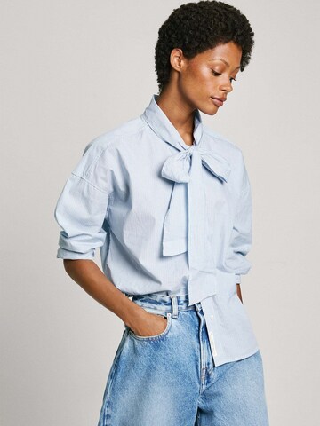 Pepe Jeans Bluse 'Karysha' in Blau: Vorderseite