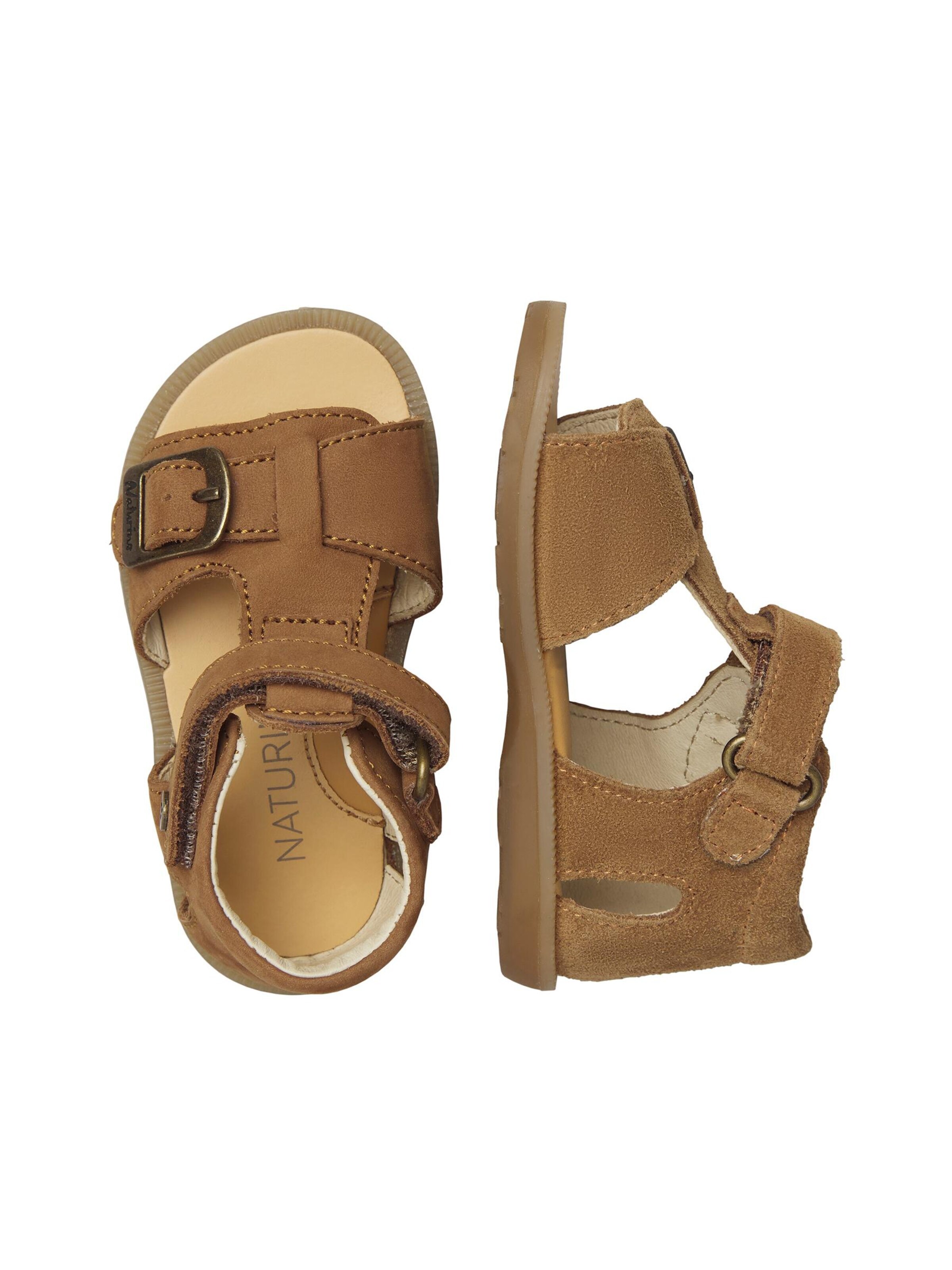 NATURINO Open schoenen 'Quarzo' in Bruin