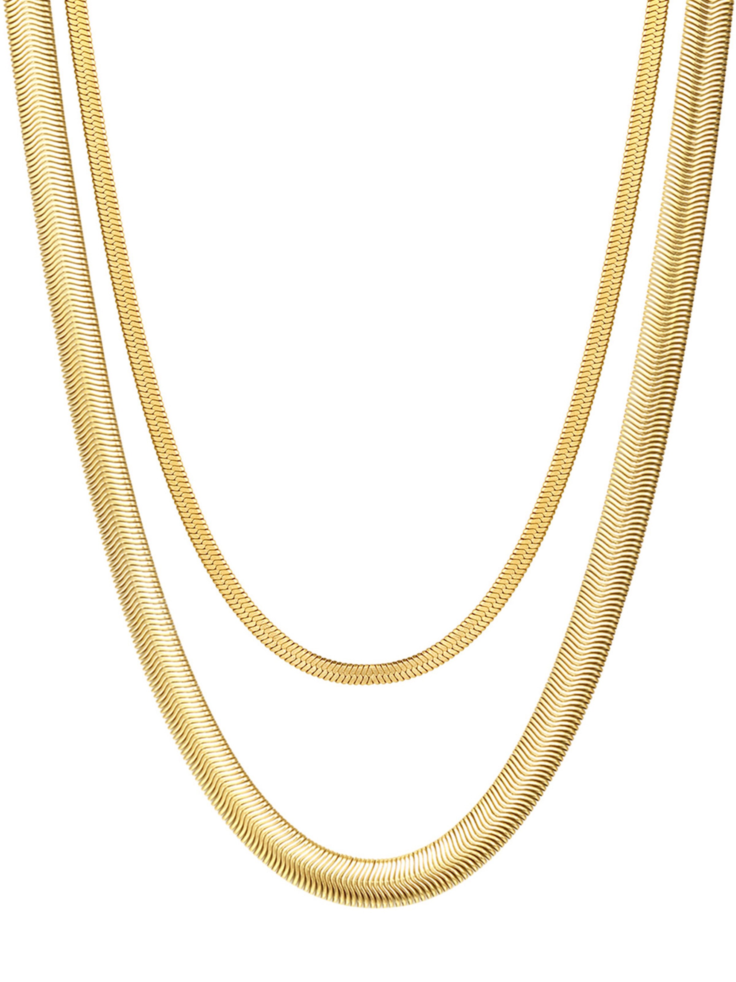 Hey Happiness Ketting 'Duologue' in Goud: voorkant