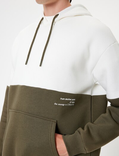 Koton Sweatshirt in Olive / White, Item view