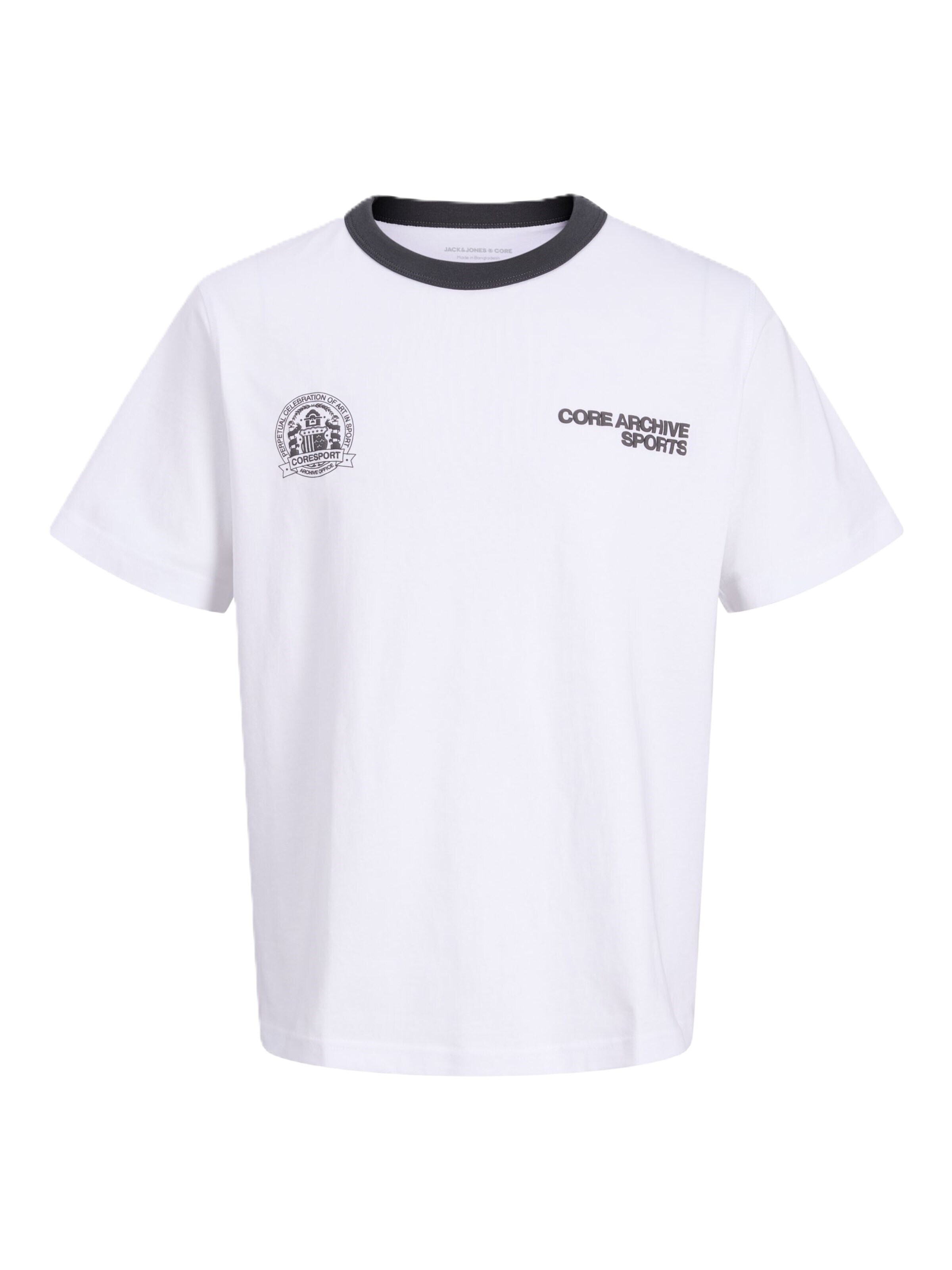 Jack & Jones Junior T-Shirt en 152 en noir / blanc, Vue avec produit