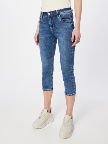 Skinny Jeans 'Jessy' de la ZABAIONE pe albastru: față