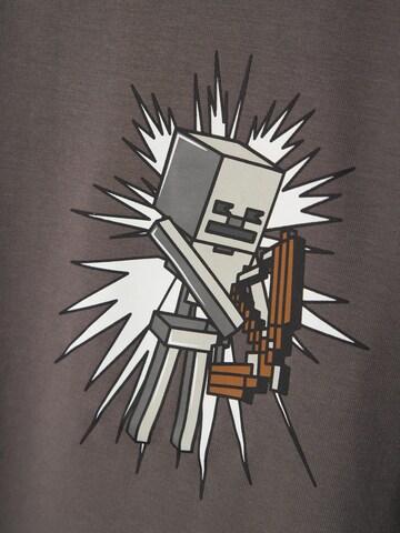 NAME IT Shirt 'Minecraft' in Grey