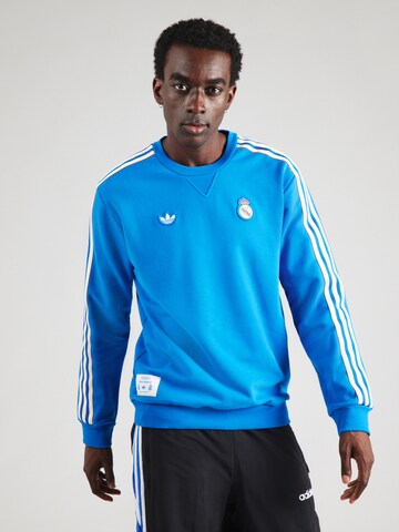 ADIDAS ORIGINALS - Sudadera 'Real Madrid Terrace Icons' en azul: frente