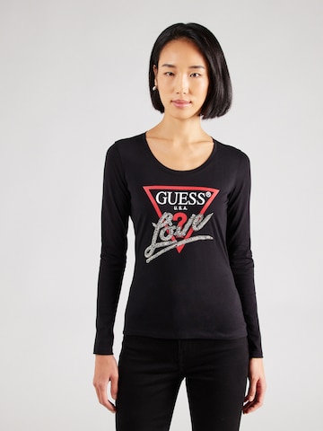 GUESS Футболка в Черный: спереди