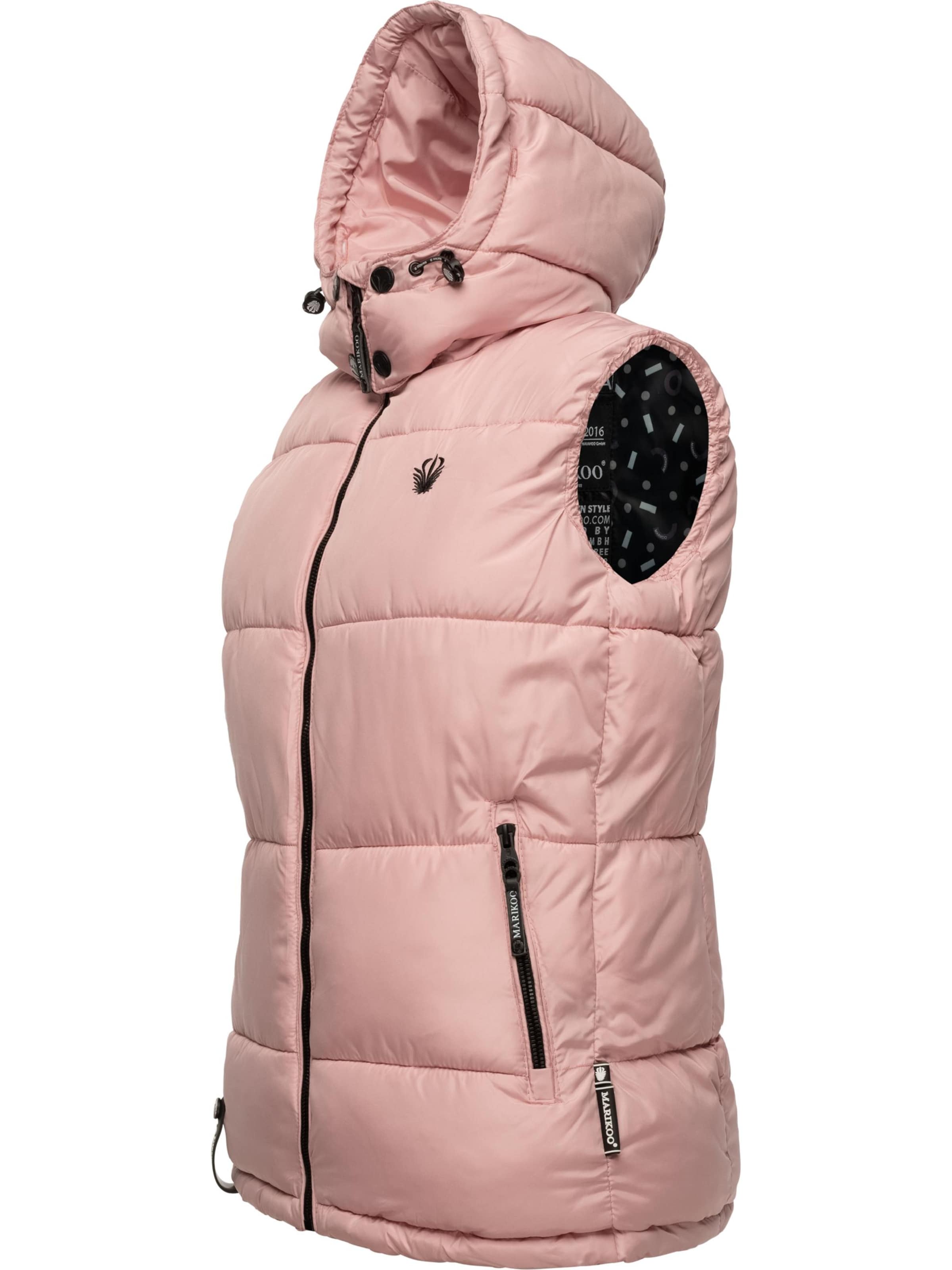 MARIKOO Vest 'Eisflöckchen' i pink: forside
