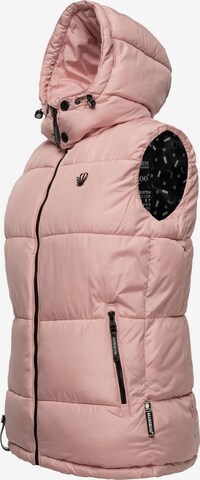 MARIKOO Vest 'Eisflöckchen' i pink: forside