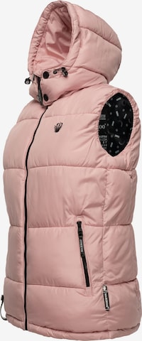 MARIKOO Vest 'Eisflöckchen' in Pink: front