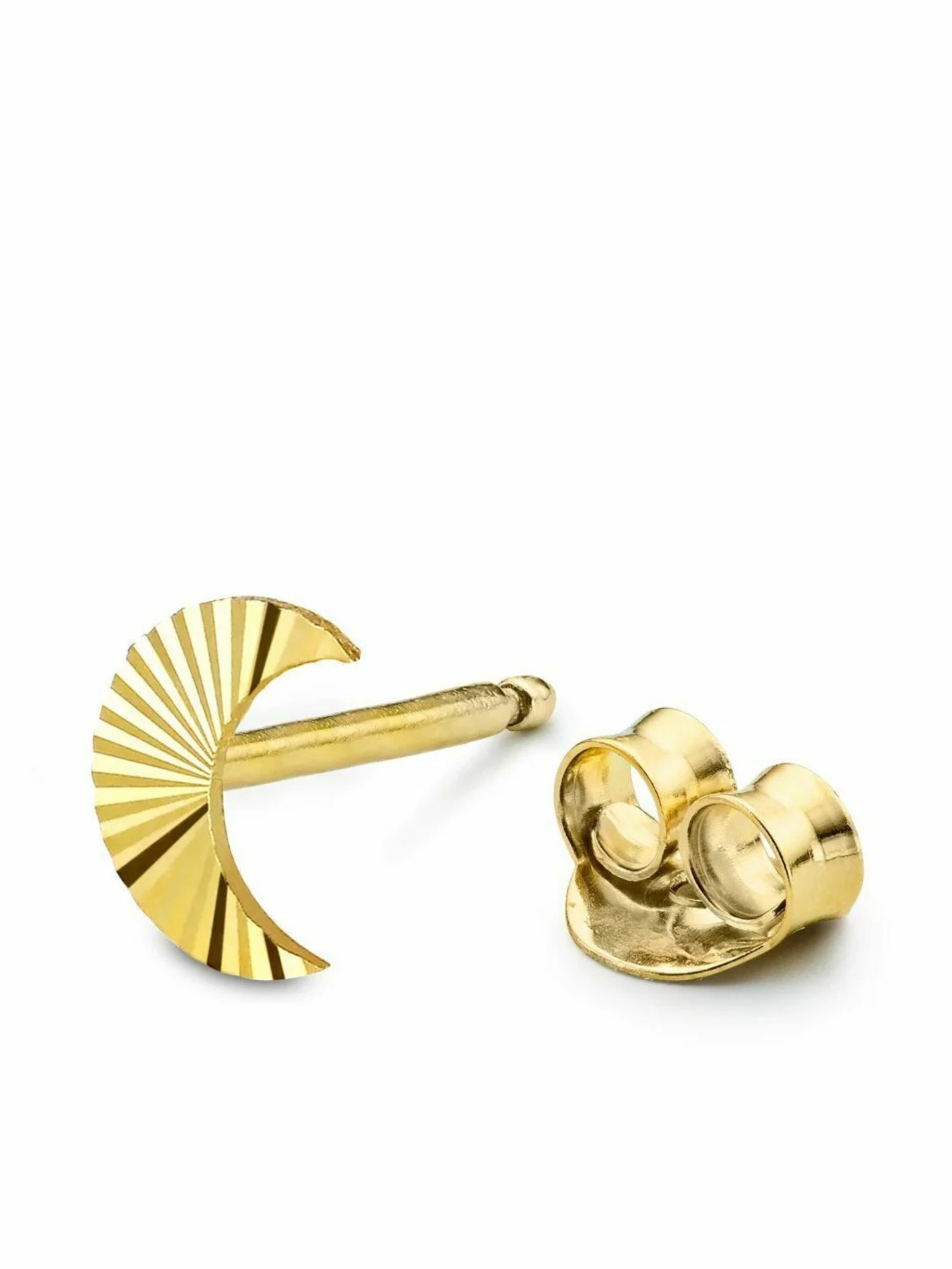 Boucles d'oreilles 'Reflection Halfmoon' Jane Kønig en or