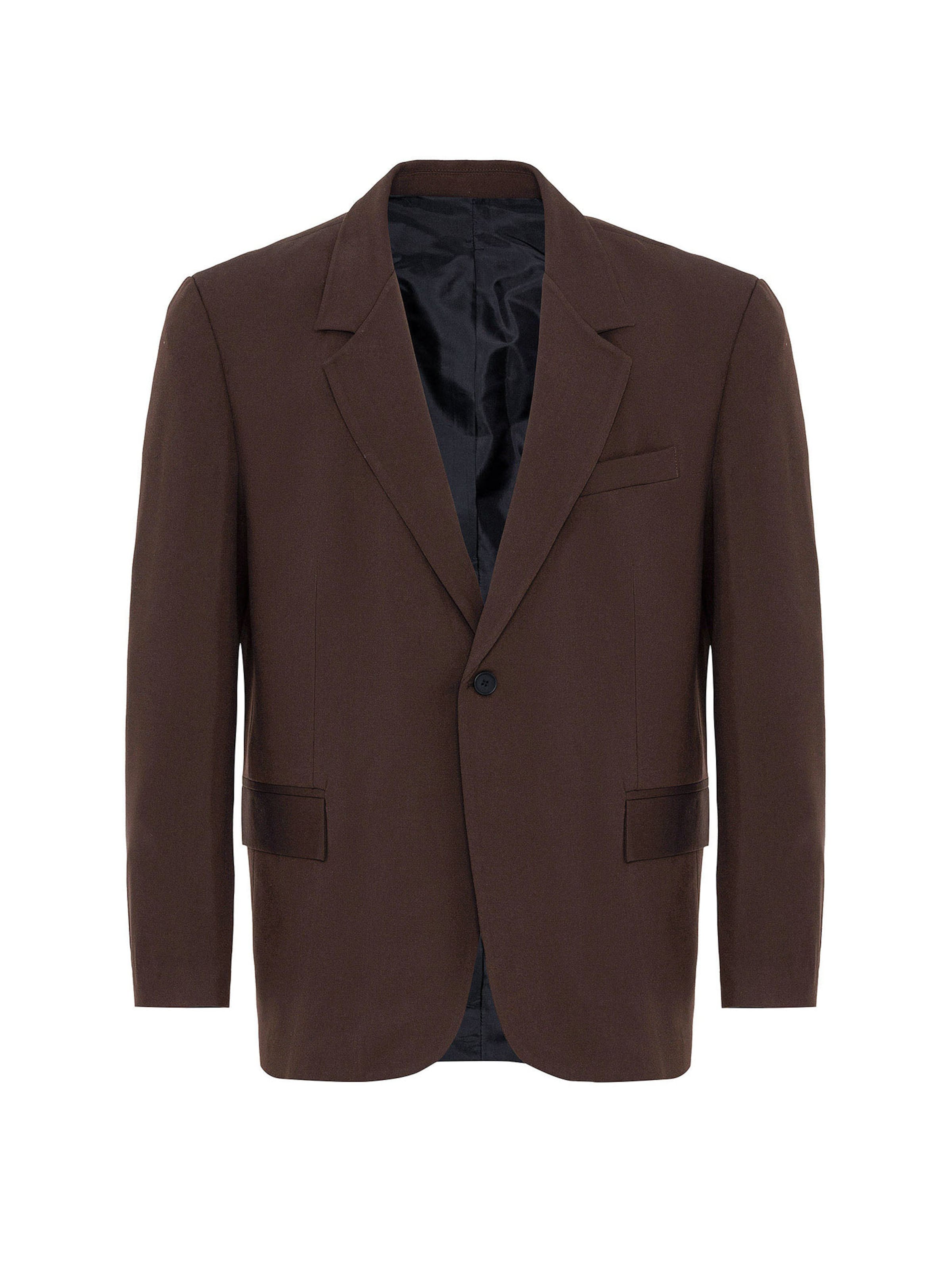 Antioch Средняя посадка Деловой пиджак в Коричневый: спереди