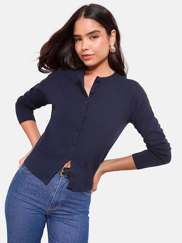 Cardigan Friends Like These en bleu : devant