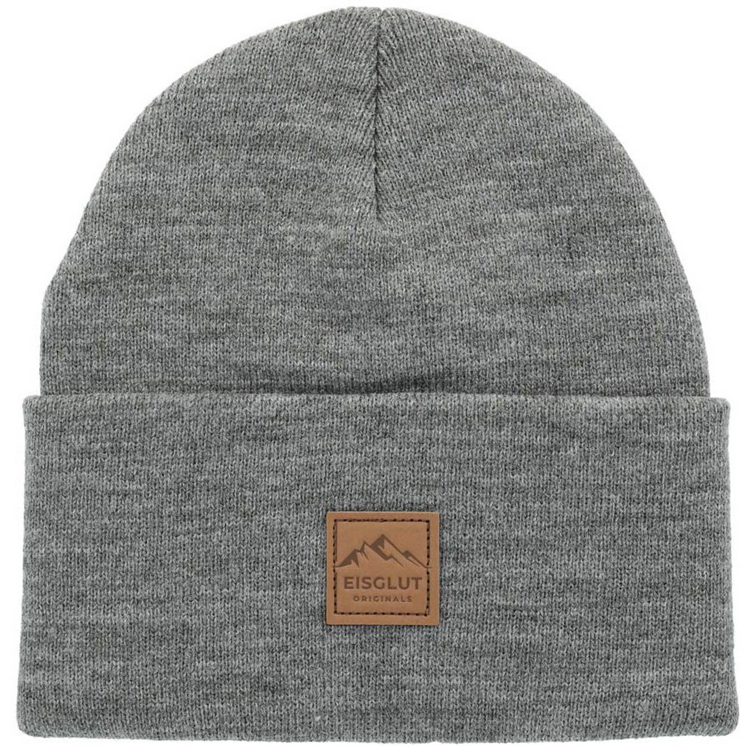 Eisglut Mütze in Grau: Vorderseite