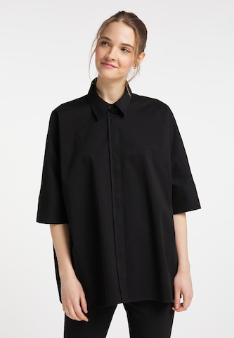 DreiMaster Klassik Blouse in Zwart: voorkant