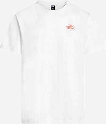 balta THE NORTH FACE Marškinėliai 'Flower Scribble': priekis