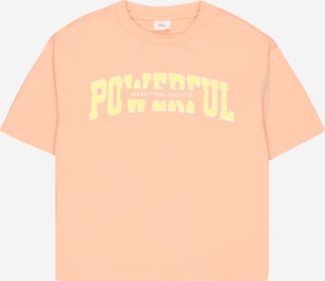 Tricou de la s.Oliver pe portocaliu: față