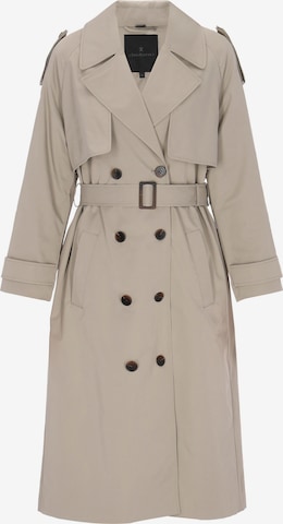 DreiMaster Klassik Between-seasons coat 'Classic' in Green: front