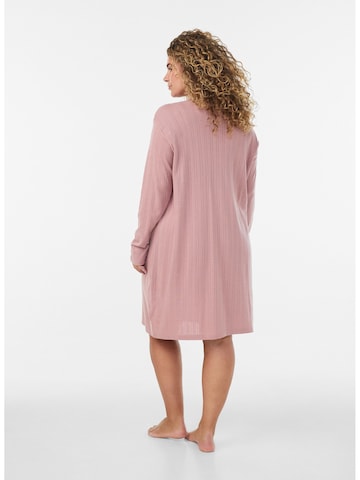 Zizzi Nachthemd 'POINTY' in Pink