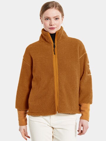 Didriksons Fleece Jacket 'Mella' in Orange: front