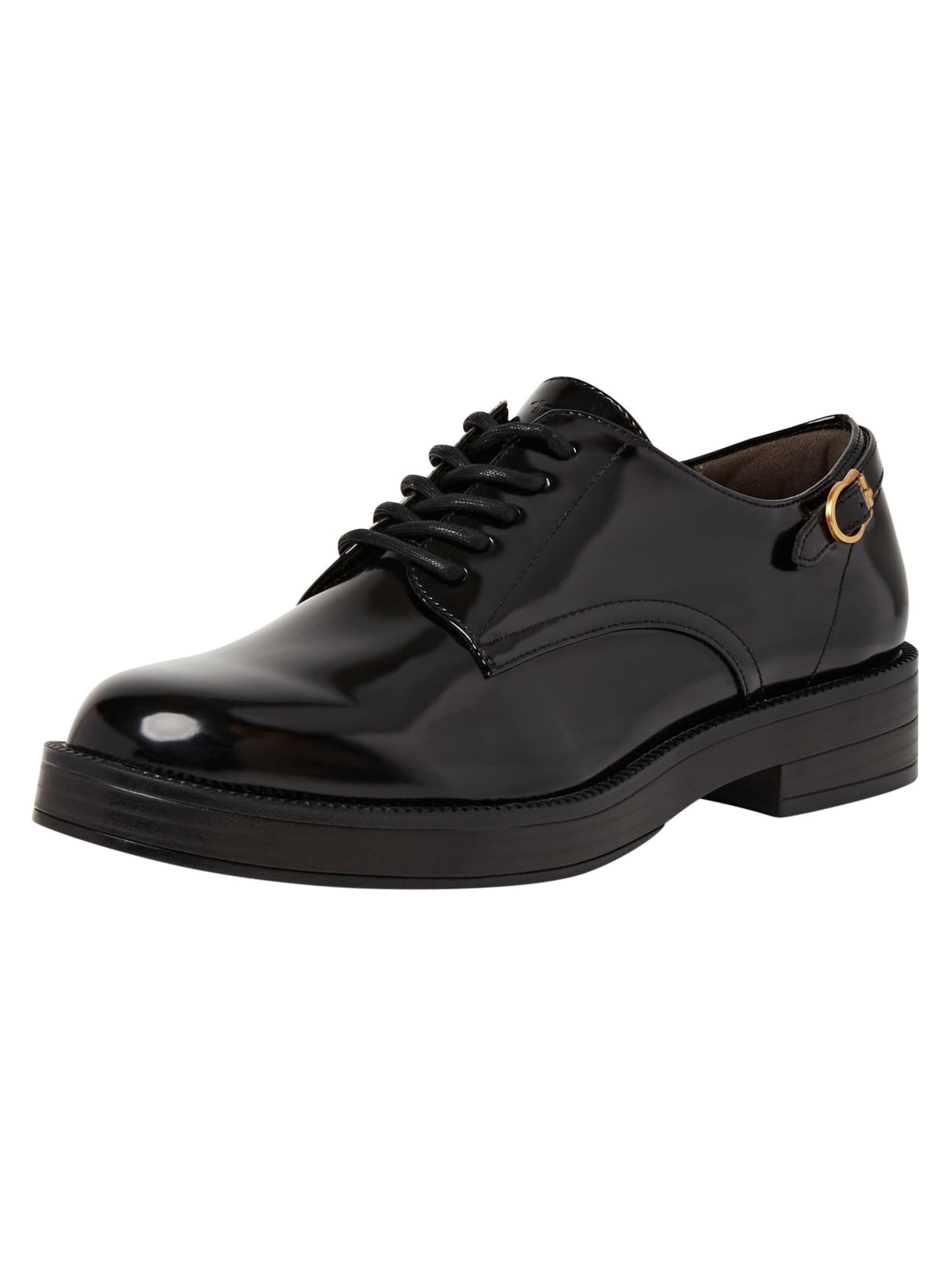 Tamaris Lace-up shoe in Black: front