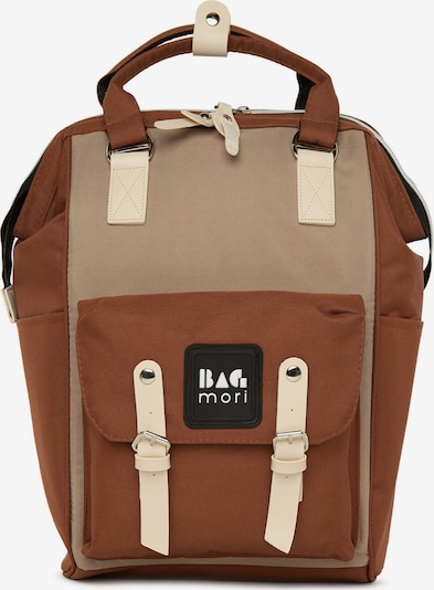 Bagmori Wickeltasche in beige / braun / schwarz, Produktansicht