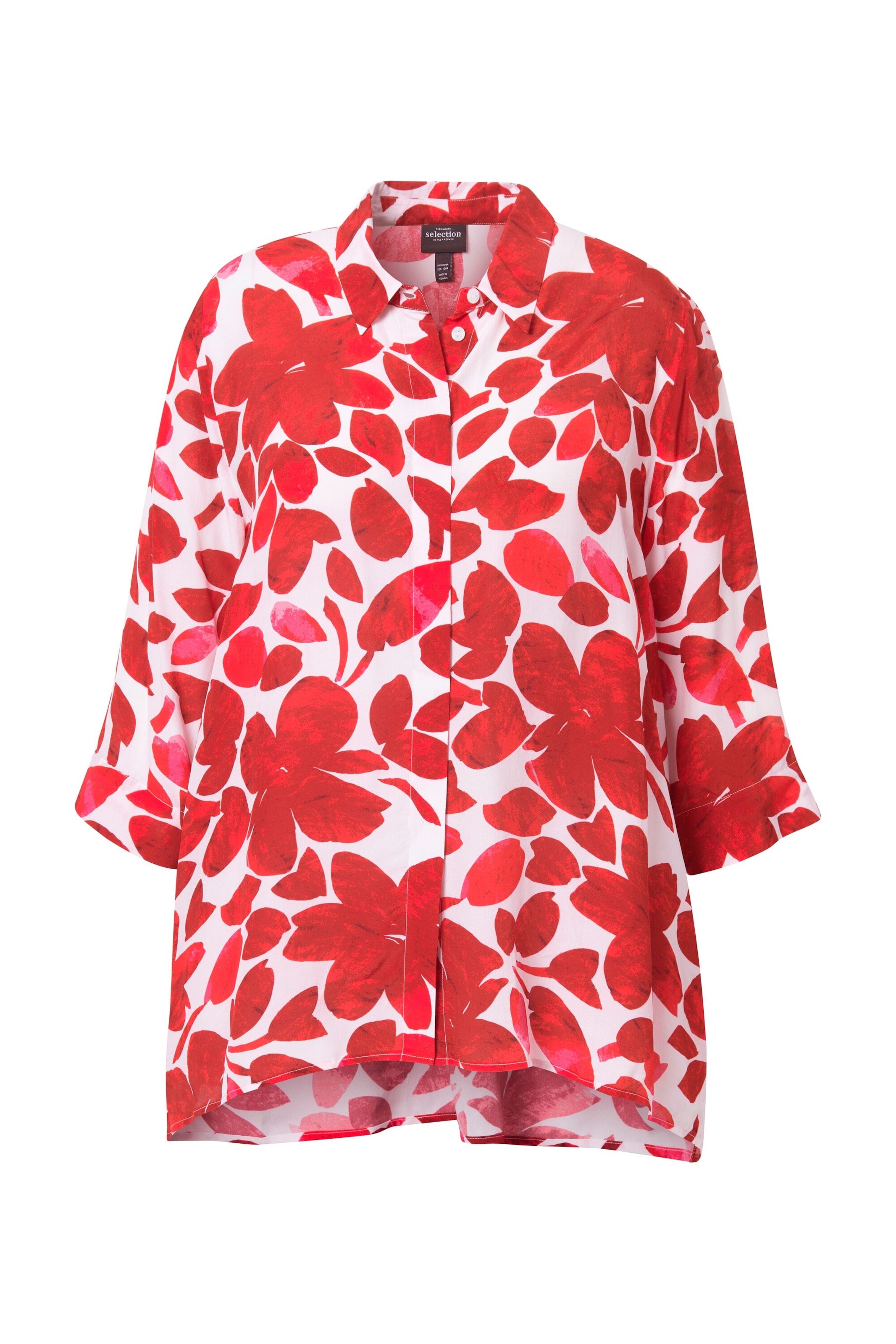Ulla Popken Blouse in Rood: voorkant