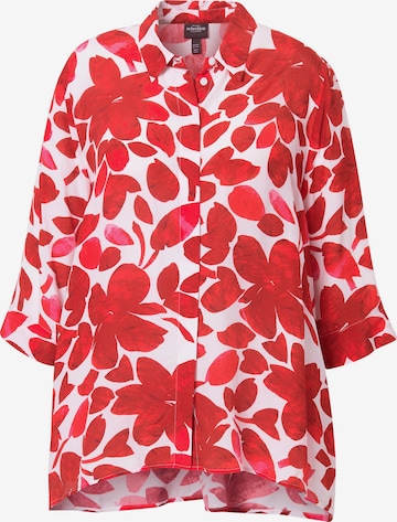 Ulla Popken Bluse in Rot: Vorderseite