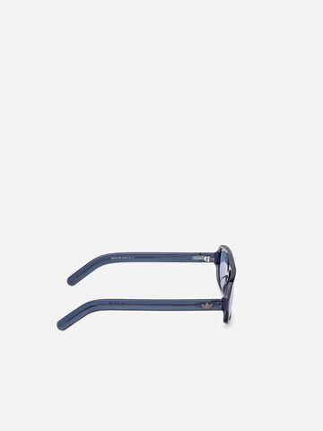 ADIDAS ORIGINALS Zonnebril 'Adidas Originals OR0134 Shiny blue 55/16/145 MAN Sunglasses' in Blauw