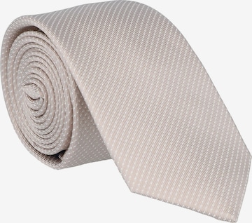 WILLEN Krawatte 'Tupfen' in Beige: Vorderseite