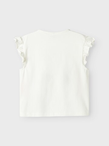Maglietta 'NMFMARA PAW' di NAME IT in bianco