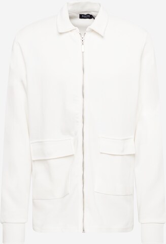 BURTON MENSWEAR LONDON Sweat jacket in White: front