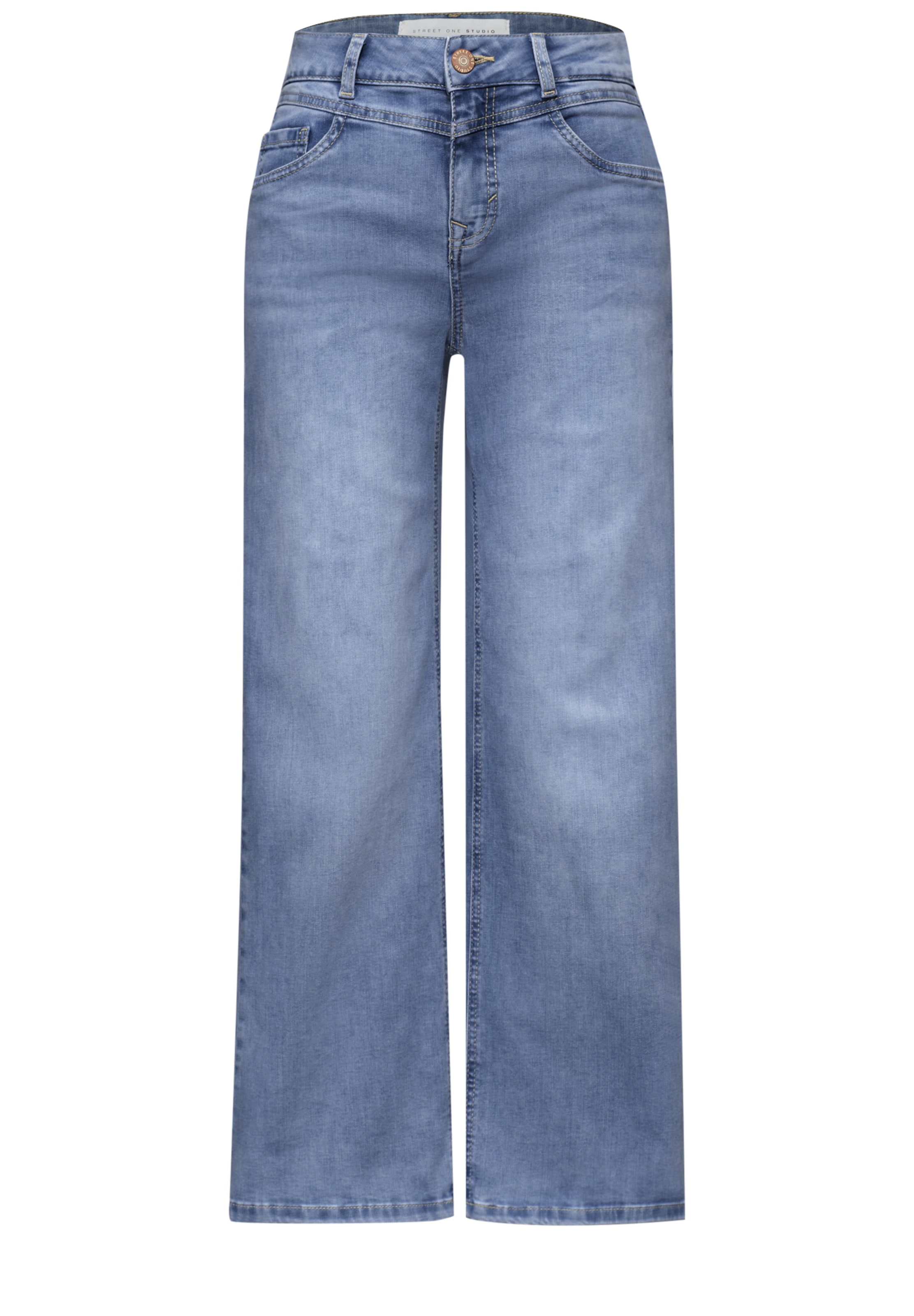 Street One Studio Loosefit Jeans in Blau: Vorderseite