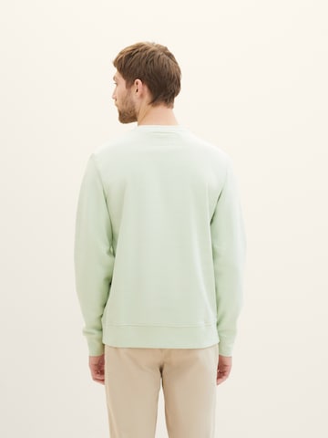 TOM TAILOR - Sweatshirt em verde