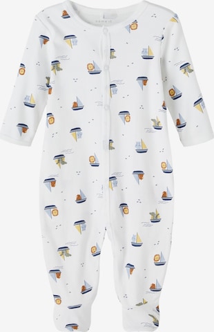 NAME IT Комплект пижама в бяло: отпред