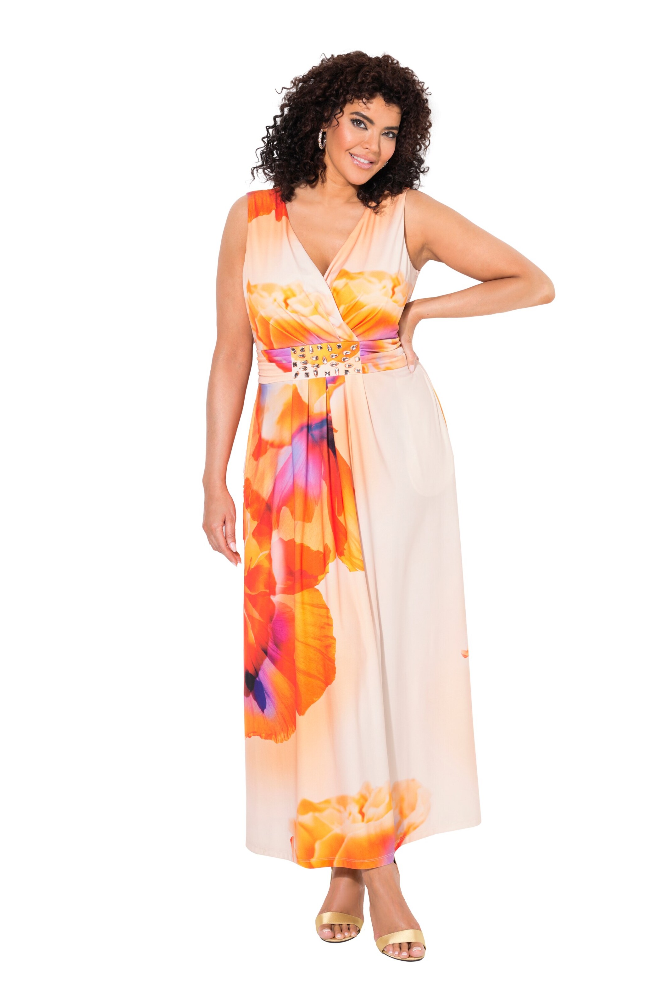 Ulla Popken Kleid in Orange: Vorderseite