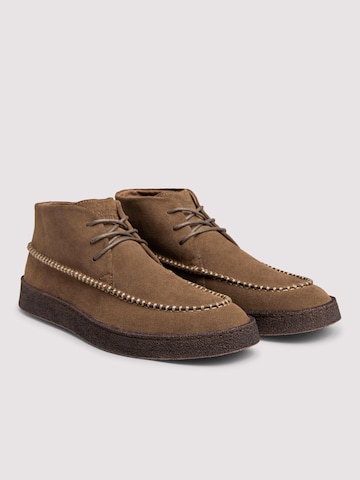 Ombre - Botas con cordones en beige