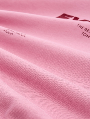 Sweat-shirt TOM TAILOR DENIM en rose