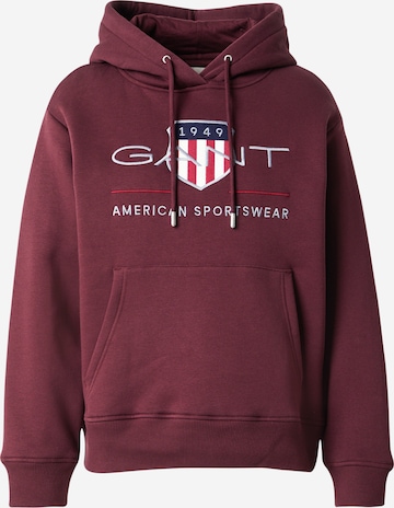 Felpa di GANT in rosso: frontale