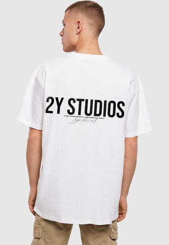 2Y Studios Shirt 'SYNDICAT' in Wit