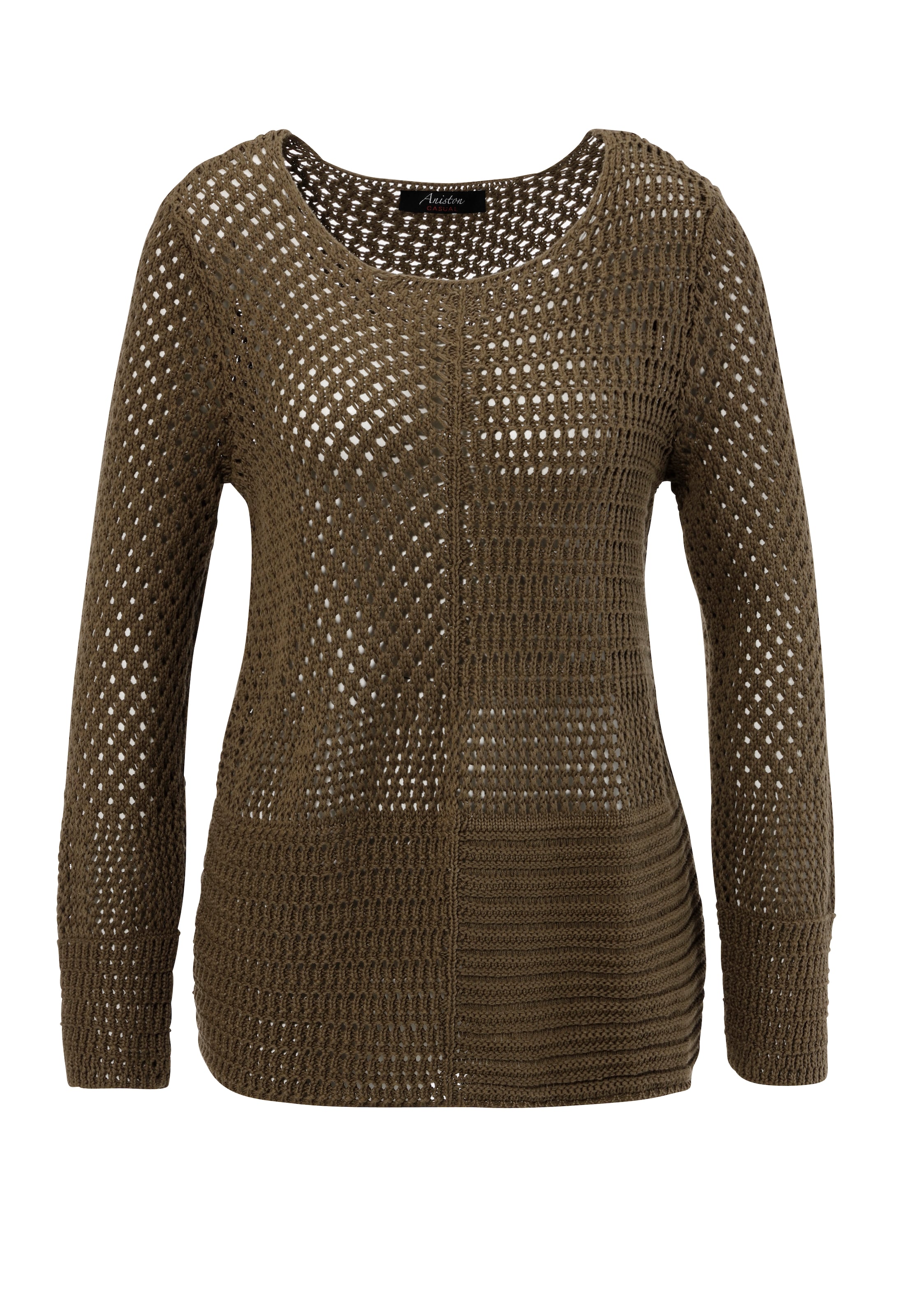 Aniston CASUAL Pullover in Grün: Vorderseite