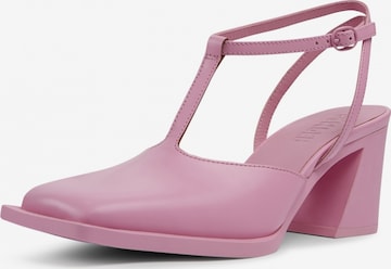 CAMPER Slingback Pumps ' Karole ' in Pink: front