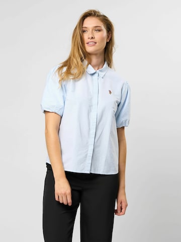 U.S. POLO ASSN. Bluse 'Irma' in Blau: Vorderseite