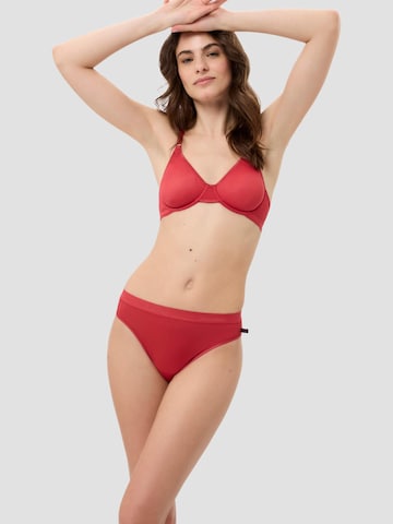 BeeDees T-shirt Bra 'Bügel-BH Microfun W' in Red