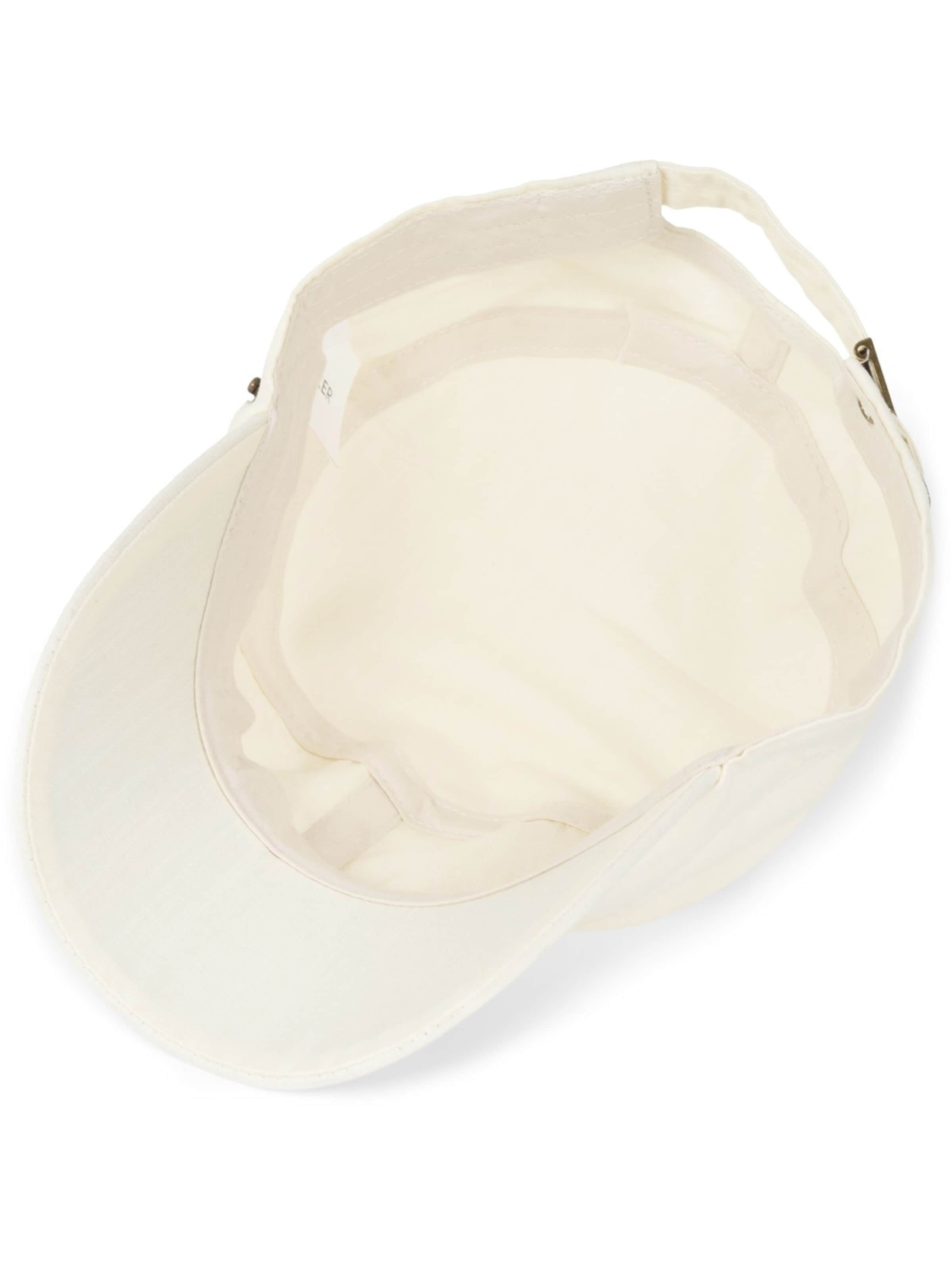 styleBREAKER Cap 'Military Cap Destroyed Used Look' in Beige