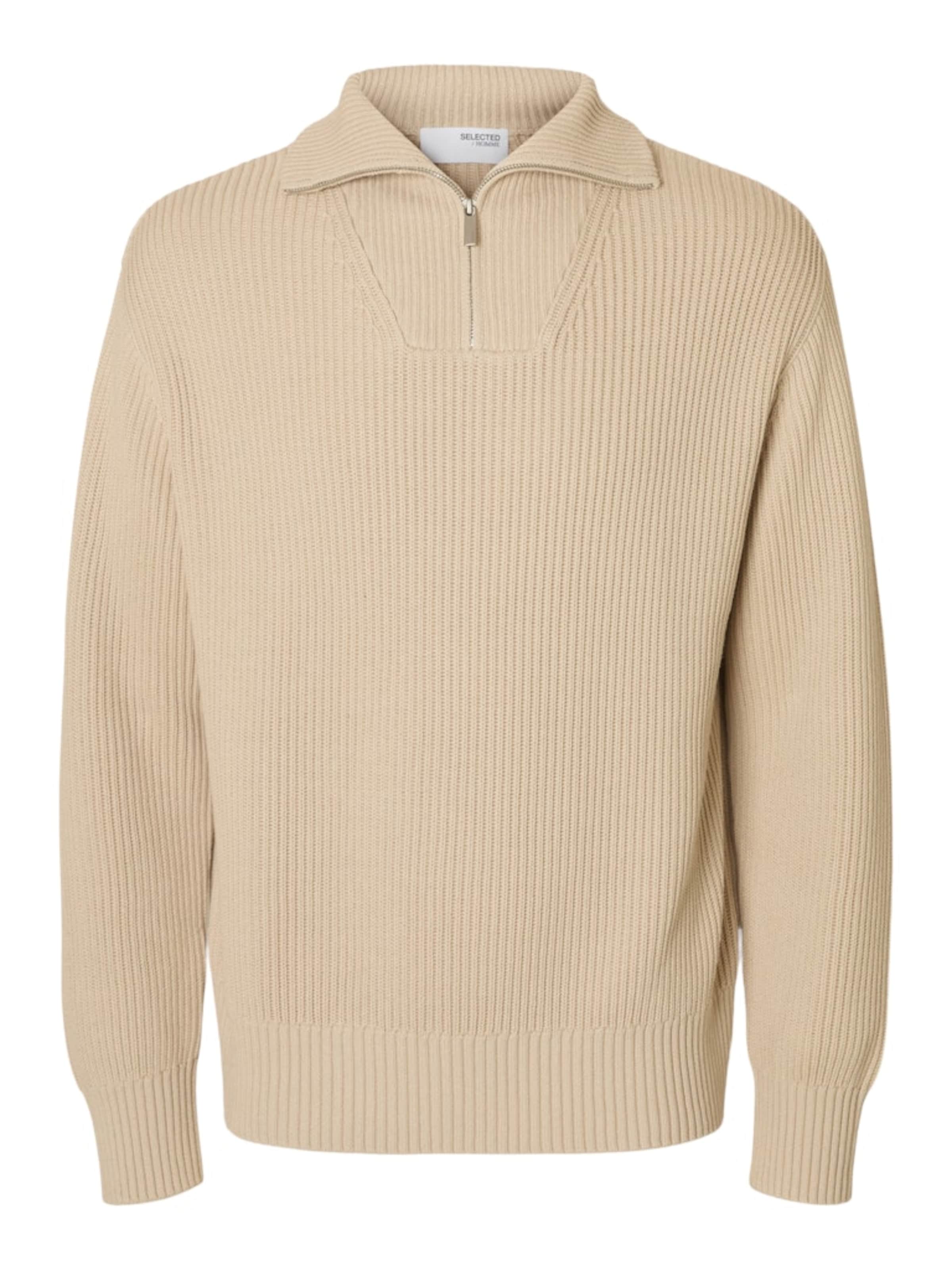 SELECTED Pullover 'SLHDRY' in Beige: Vorderseite