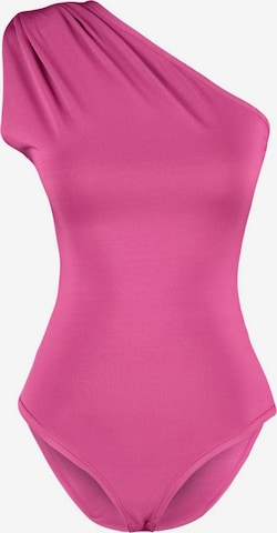 rožinė Trendyol Marškinėliai-glaustinukė: priekis