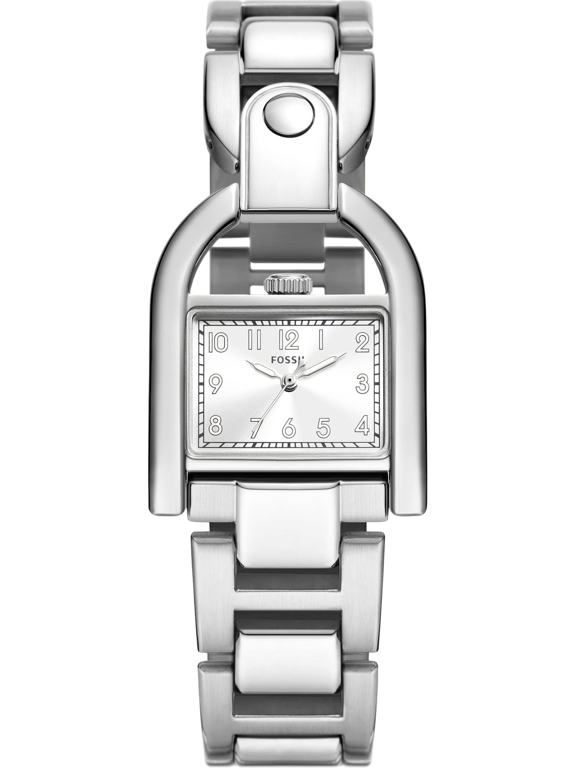 FOSSIL Αναλογικό ρολόι 'HARWELL' σε ασημί: μπροστά